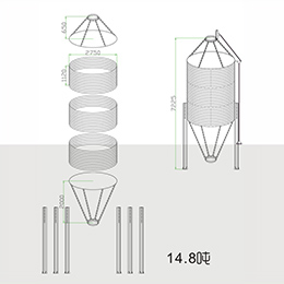 部分裝配式鋼板倉技術參數