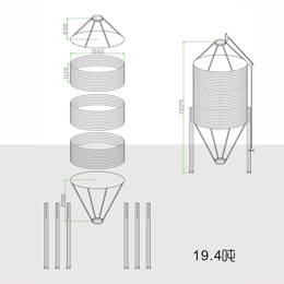 部分裝配式鋼板倉技術參數